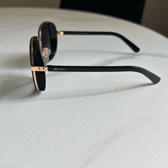 JIMMY CHOO "ELVA" unisex 54 mm rectangular frame sunglasses AUTHENTIC - Picture 13 of 15